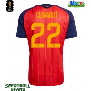Spanien Pau Cubarsi #22 Hemmatröja VM 2026 Kortärmad